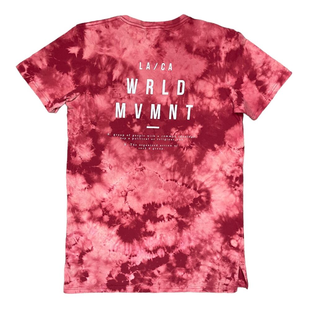 WRLD MVMNT Tie Dye LA CA T Shirt